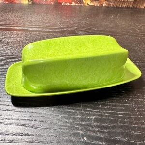 Vintage Branchell Melmac Butter Dish green color-Flyte Mid Century